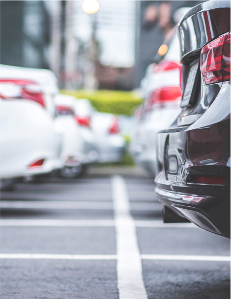 car parking lot outdoor square row Leave space empty for write text